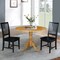 International Concepts 42 in. Dual Drop Leaf Table with 2 Slat Back Dining Chairs - 3 Piece Dining Set K04-42DP-C46-265P - alternate 6